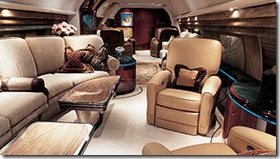Boeing Business Jet Interior Lounge