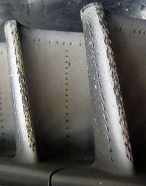 Volcanic Ash Damage to an Engine