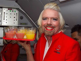 GolfHotelWhiskey.com - Richard Branson as an airasia flight attendant-w800-h600